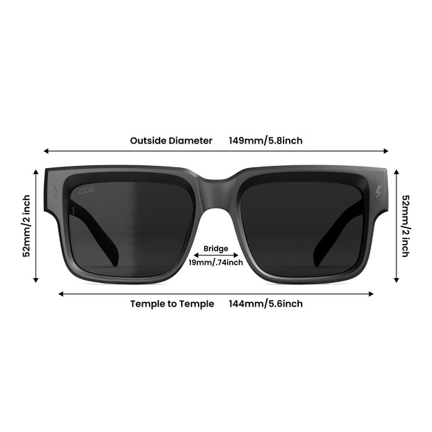 Anvil Matte Black Rx Lenses - Co Eyewear