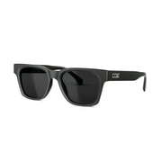 Static lifestyle sunglasses with angular frame design